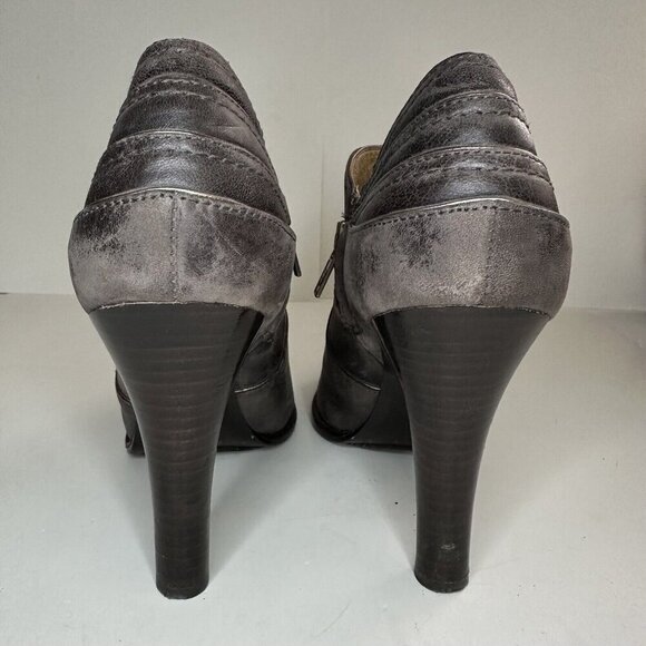 🤎 Frye 9.5 Valerie Piping Ankle Heel Bootie Butter Soft Leather Brown Neutral - Picture 7 of 12